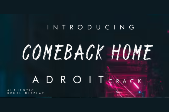 Adroit Crack Display Font for Web Design