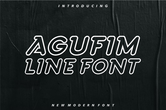 Agufim Line Font for Modern Web Design