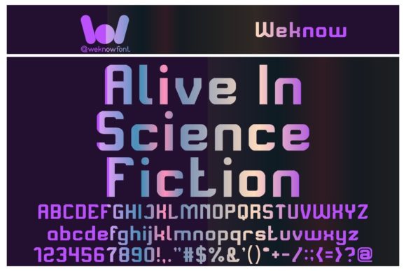 Alive in Science Fiction: A Futuristic Display Font for Modern Design