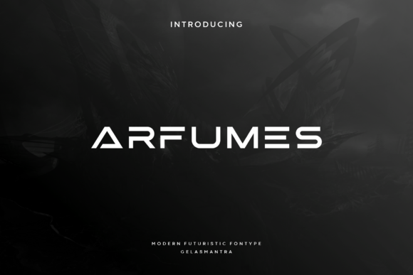 Arfumes: A Modern Display Font for Futuristic Editorial Design