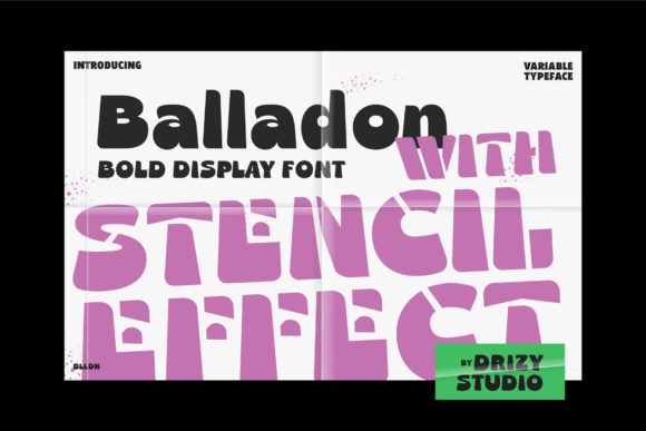 Balladon: A Bold Retro Display Font for Modern Marketing