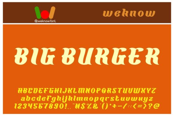 Big Burger: The Bold Display Font for Scroll-Stopping Campaigns