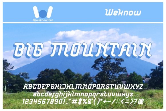 Big Mountain Font for Bold Branding and Eye-Catching Design