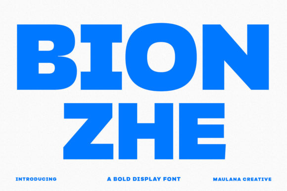 Bionzhe: A Bold Display Font for Creative Branding Projects