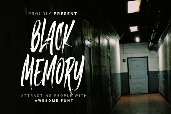 Black Memory Font for Professional Branding and Creative Projects