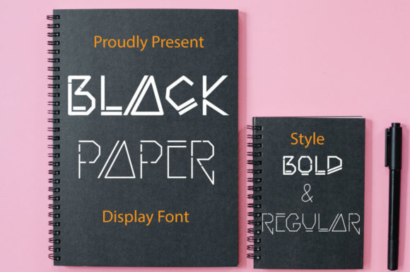 Black Paper Font for Bold Branding and Eye-Catching Campaigns