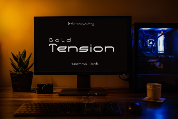 Bold Tension Font for Modern Handmade Design