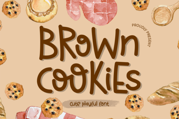 Brown Cookies Font for Handmade Branding and Creative Projects