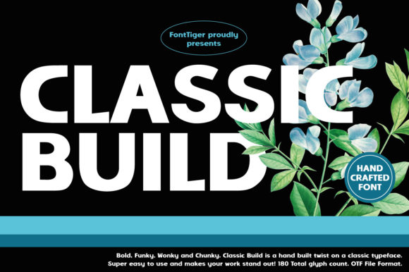 Classic Build Font for Bold Editorial Designs