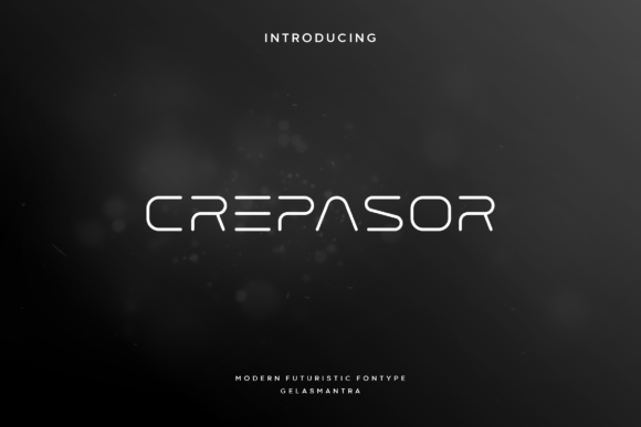 Crepasor: A Futuristic Display Font for Modern Web Design