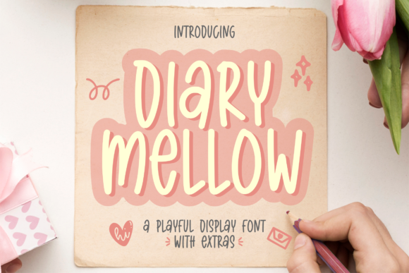 Diary Mellow: A Display Font for Eye-Catching Campaigns