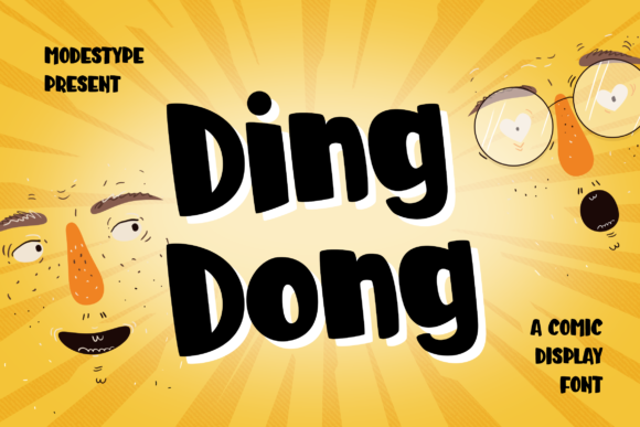 Ding Dong: A Playful Display Typeface for Joyful Editorial Design