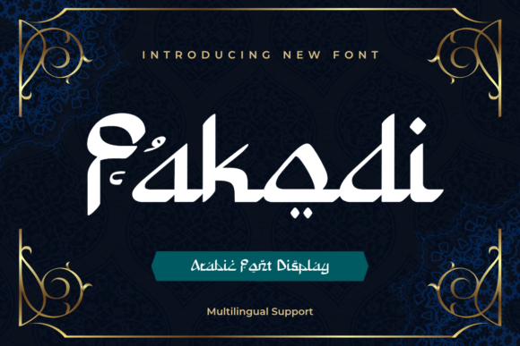 Fakodi Arabic Style Font for Modern Editorial Design
