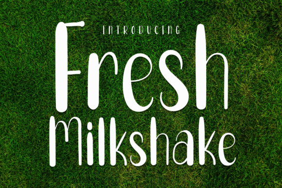 Fresh Milkshake Display Font for Editorial and Branding