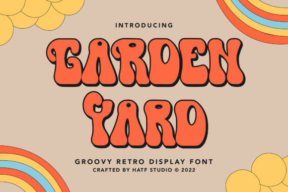 Garden Yard – A Groovy Retro Font for Creative Branding