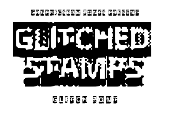Glitched Stamps: A Cool Display Font for Brand Identity