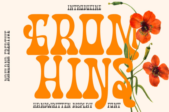 Gromhins: A Psychedelic Display Font for Bold Editorial Statements
