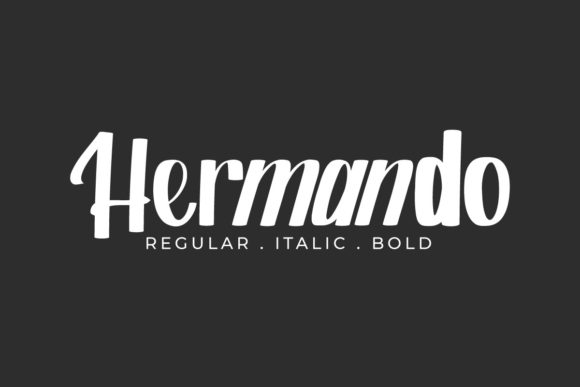Hermando: A Paint Brushed Display Font for Creative Branding