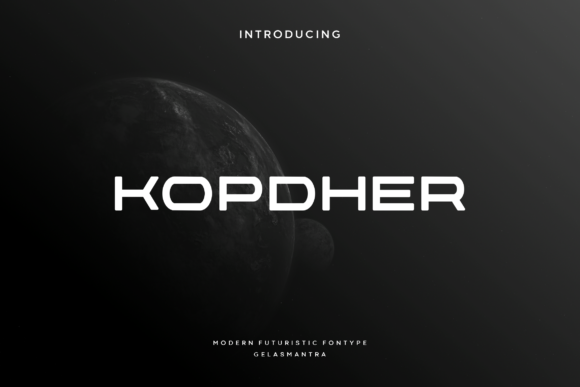 Kopdher: The Futuristic Display Font for Modern Campaigns
