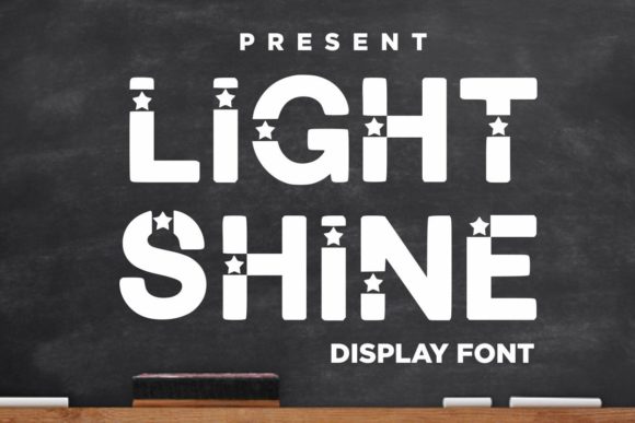 Light Shine Font for Winter and Holiday Editorial Design