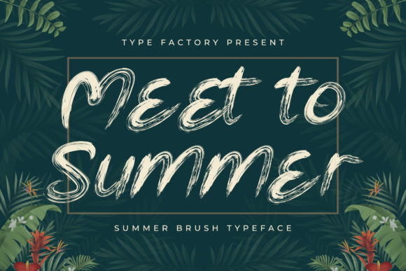 Meet to Summer: The Tropical Display Font for Relaxed Branding