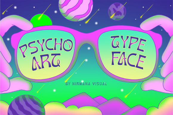 Psychoart Font for Handmade Creations and Branding