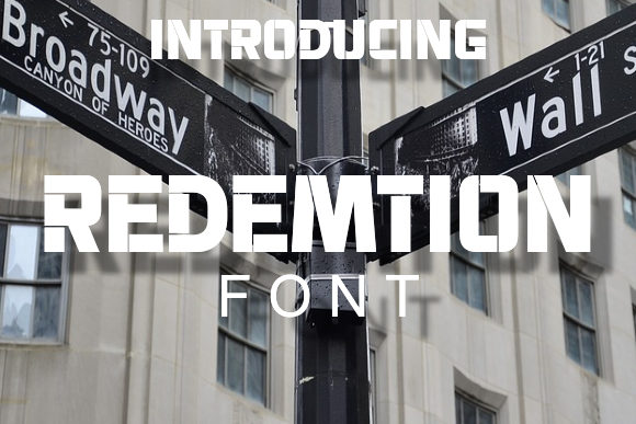 Redemtion: A Modern Stencil Typeface for Bold Business Branding