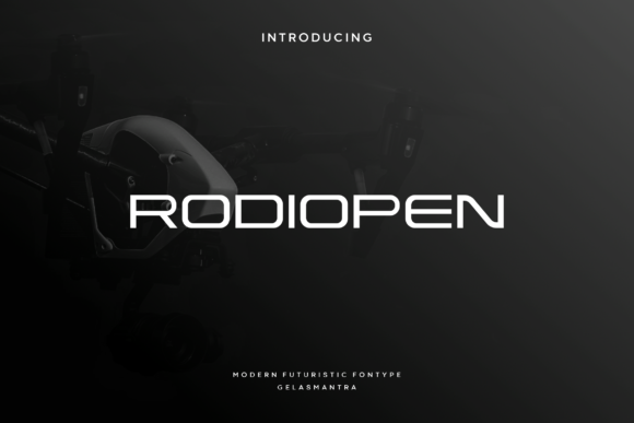 Rodiopen: The Futuristic Display Font for Modern Crafters