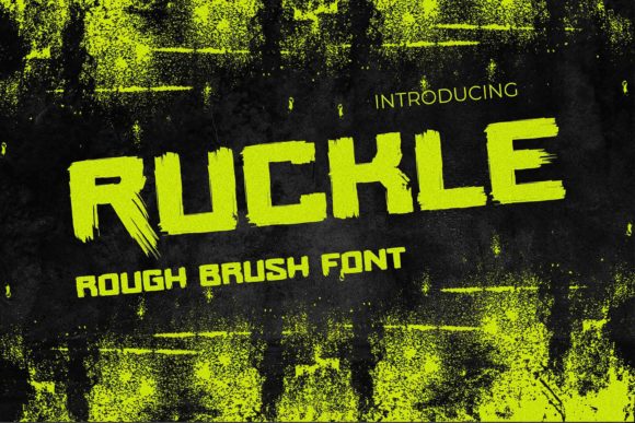Ruckle Display Font for Handmade Creations