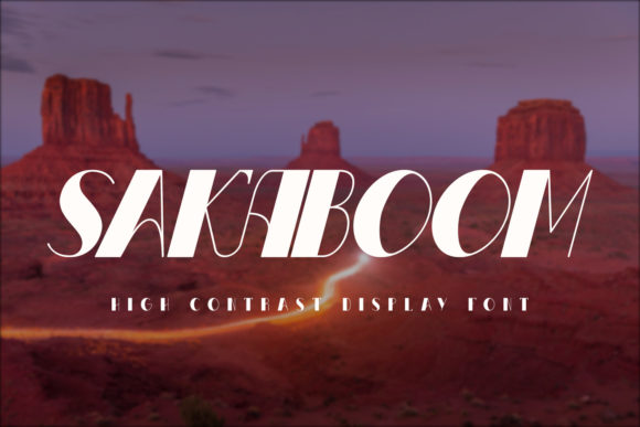 Sakaboom Font for Bold Web Design and Branding