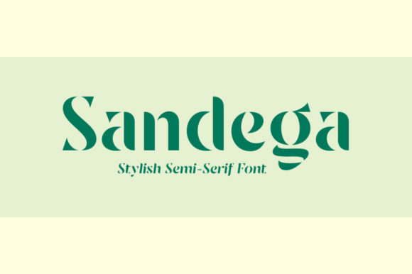 Sandega: The Modern Display Font for Digital Branding