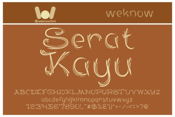 Serat Kayu: A Cool Display Font for Bold Branding