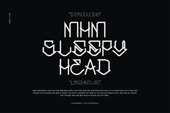 Sleepy Head: A Futuristic Display Font for Modern Campaigns