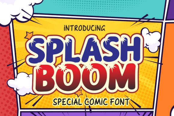 Splash Boom Font for Creative Projects and Handmade Designs