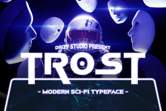 Trost: A Futuristic Font for Bold Editorial Designs