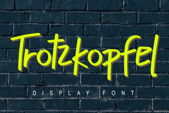 Trotzkopfel: The Bold Display Font That Elevates Your Brand Identity